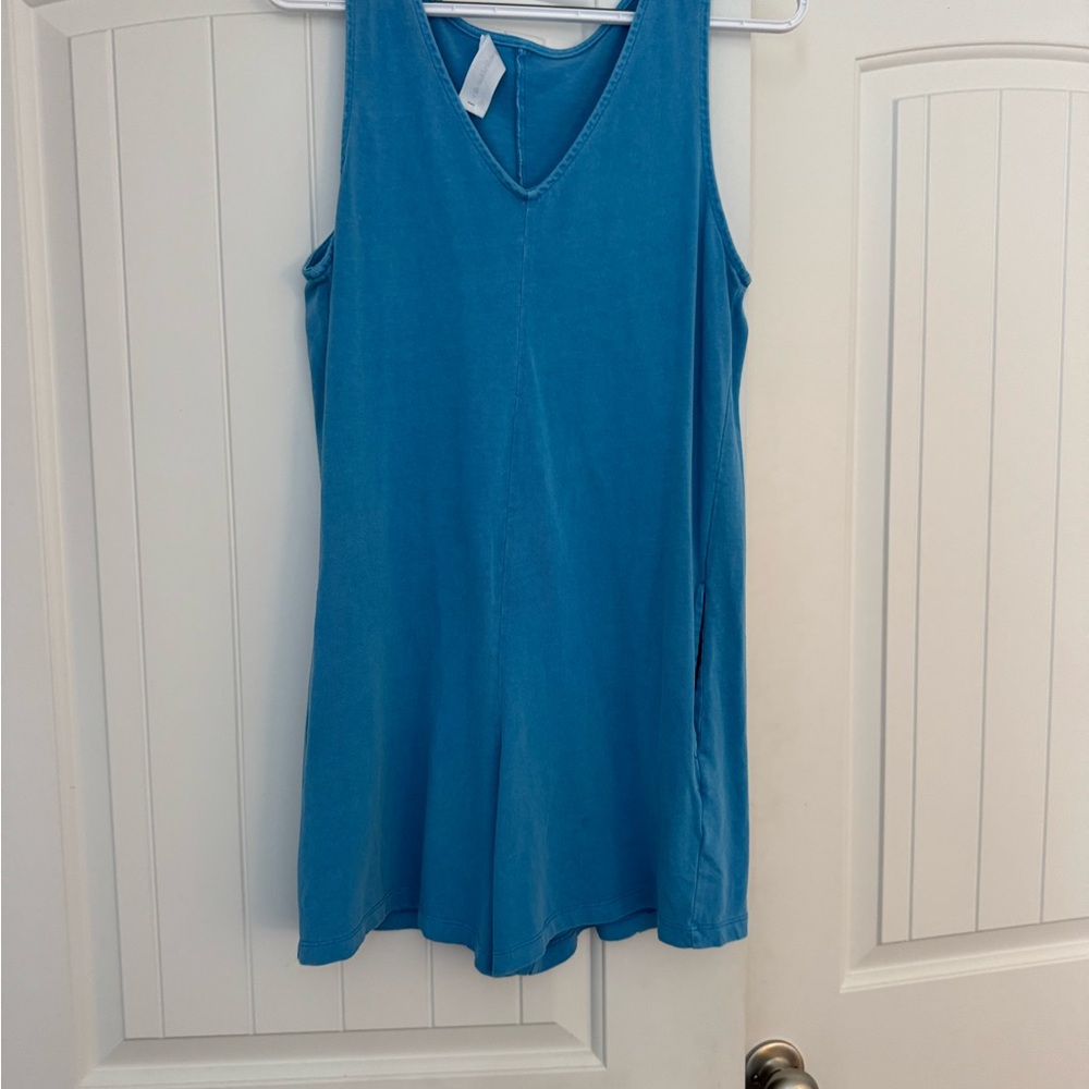 Blue Sleeveless Women's Top